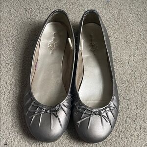 Route 66 Gold Women's Flats with Bow Detail